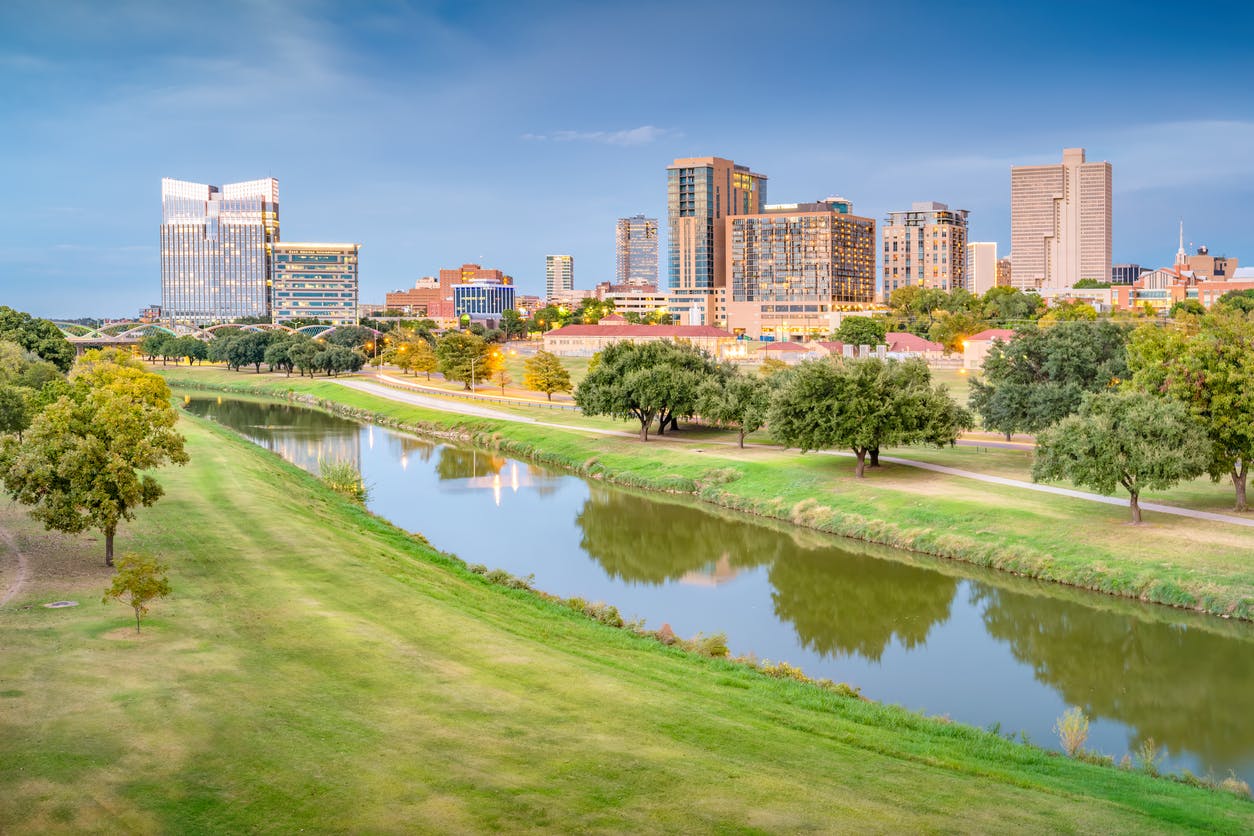 Fort Worth downtown skyline