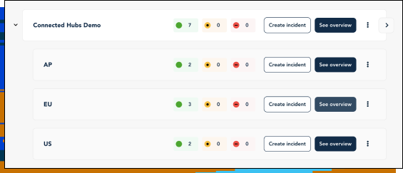 Connected Hubs screenshot