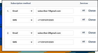 Import and manage subscribers screenshot