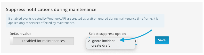Ignore incidents instead of saving those as a draft