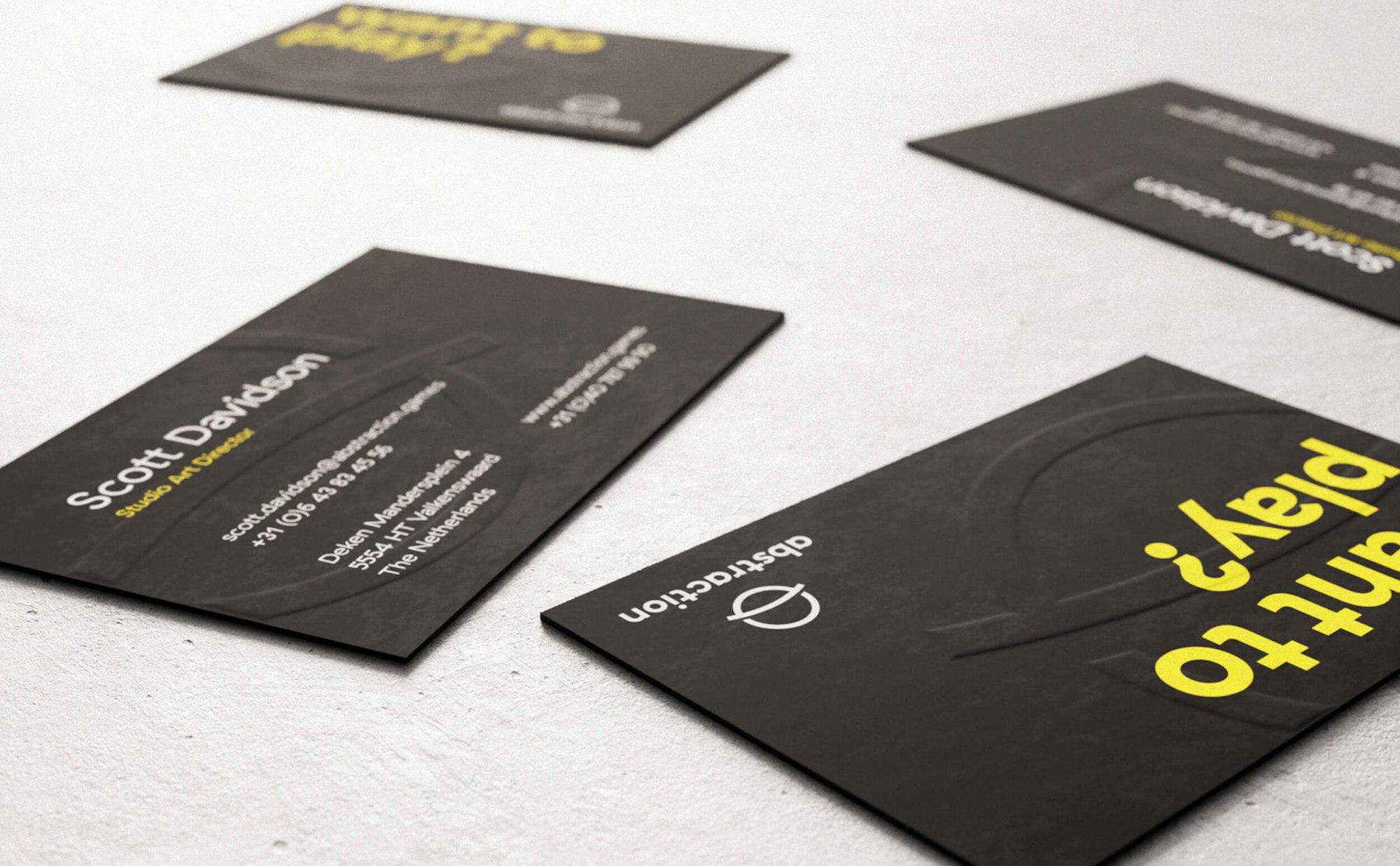 Abstraction Businesscards Design Stans Stuurmen Brannding Company