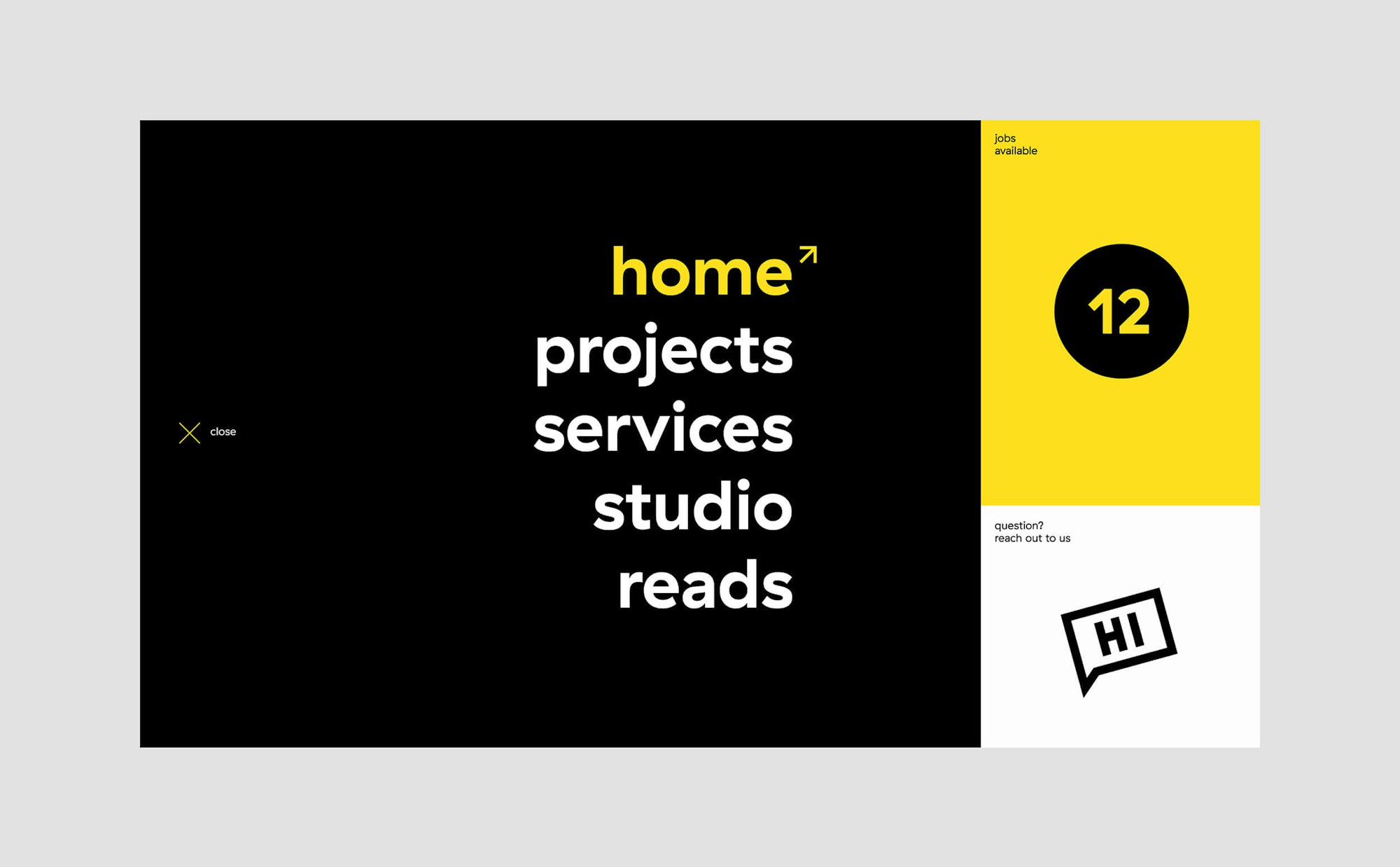 Menu Website Abstraction Mockup Stuurmen