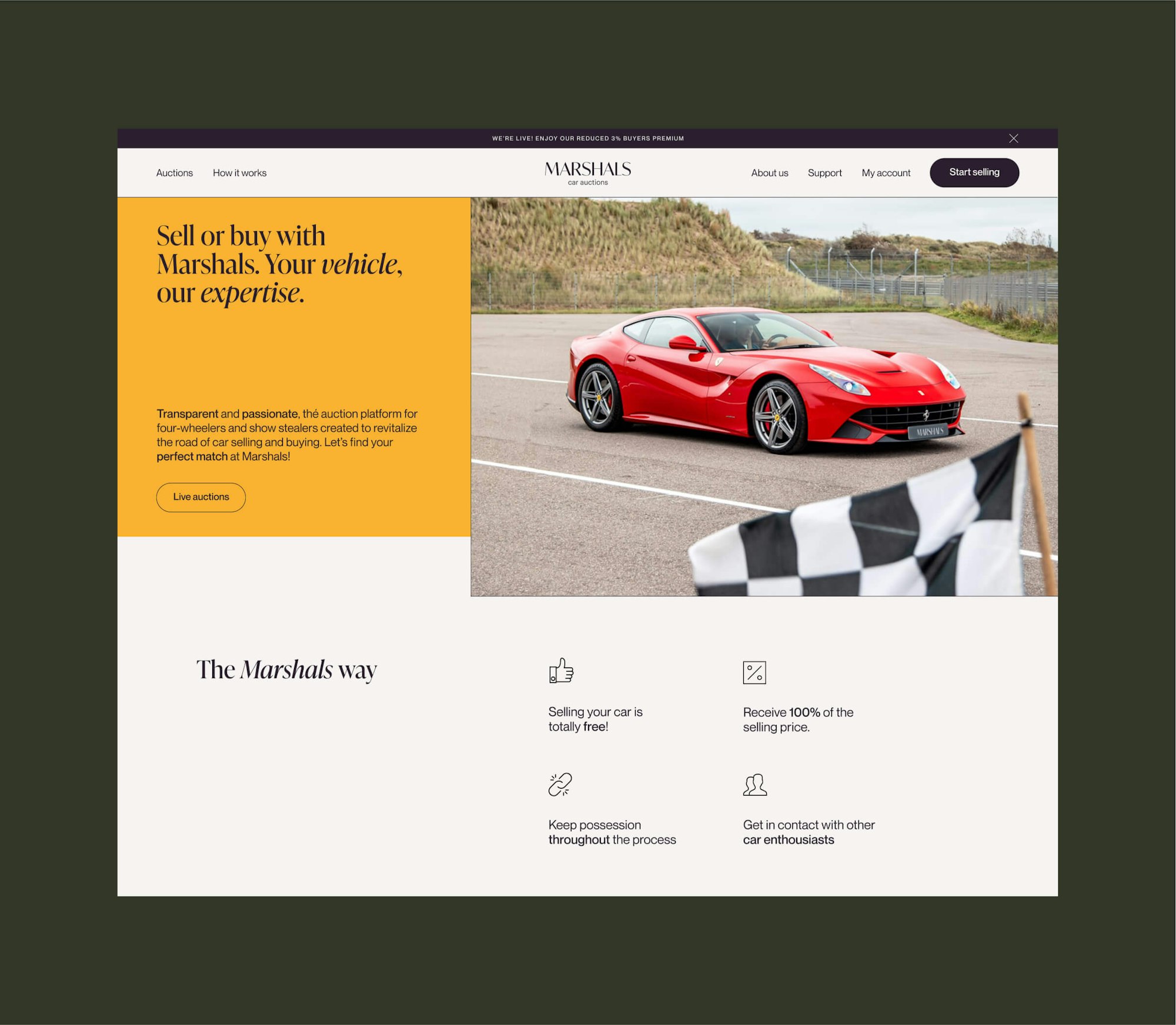 Desktop Mockup Marshals Stuurmen Website