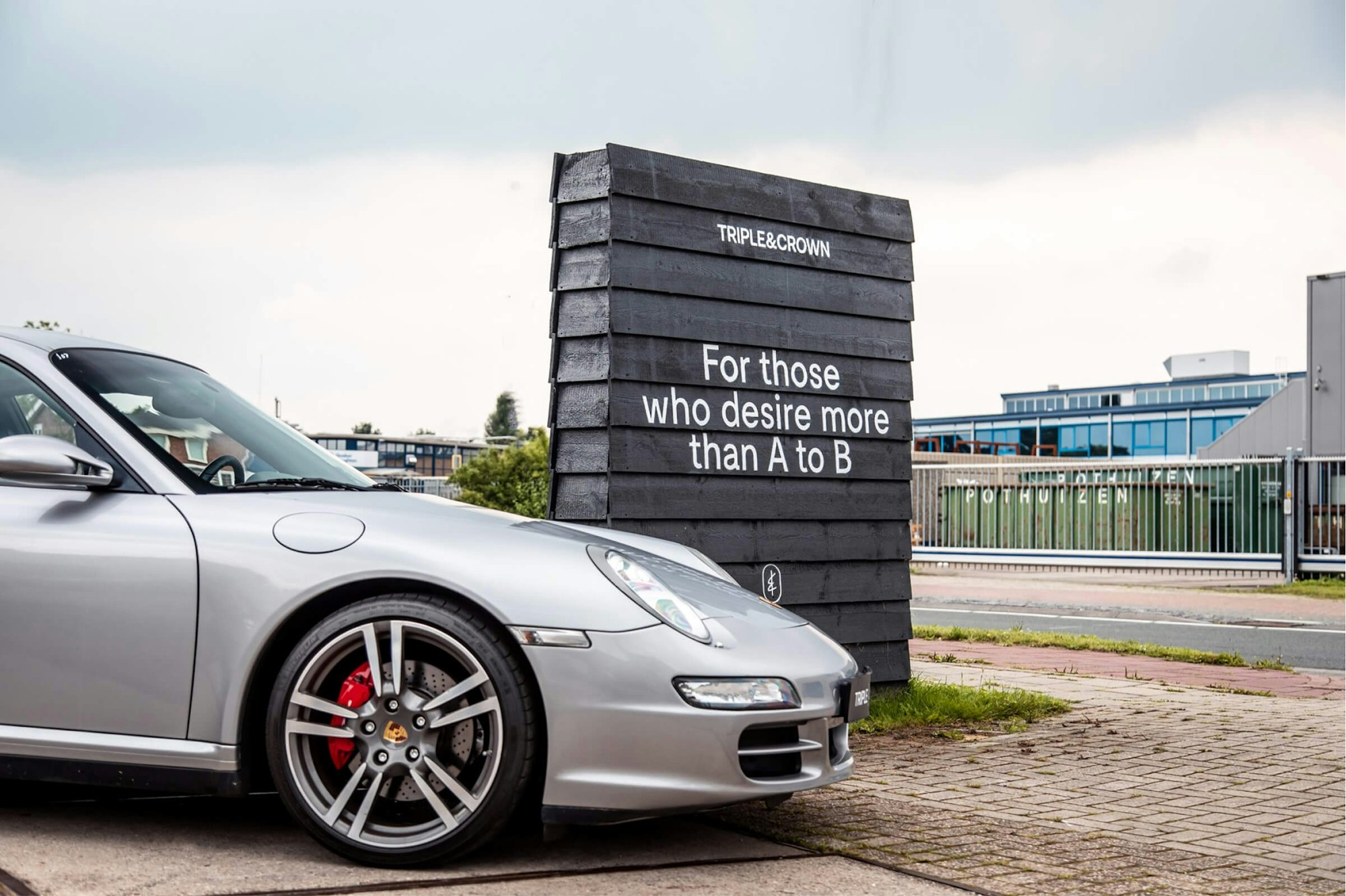 Porsche reclame Stuurmen branding Triple Crown