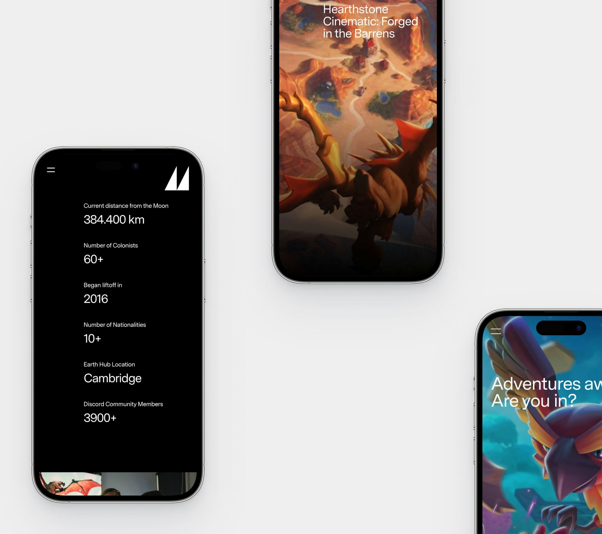 Compilatie van iphone schermen met website design