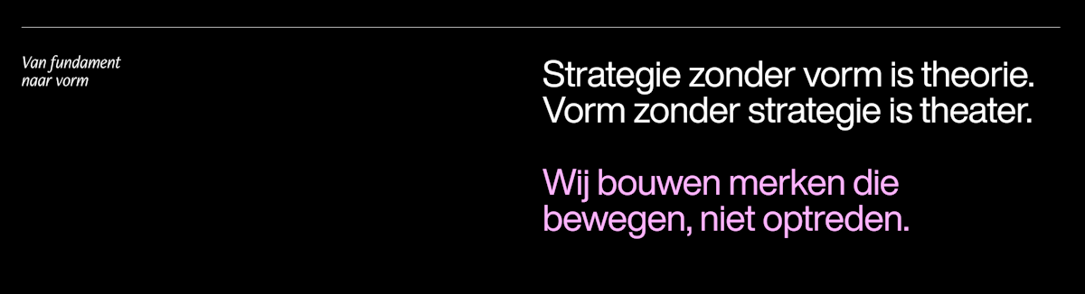 Van fundament naar vorm