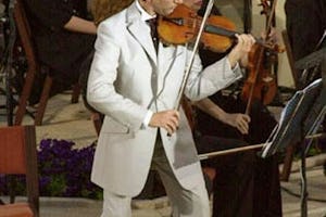 Violinist Bijan Khadem-Missagh was one of the soloists for the "Terraces of Light" oratorio.