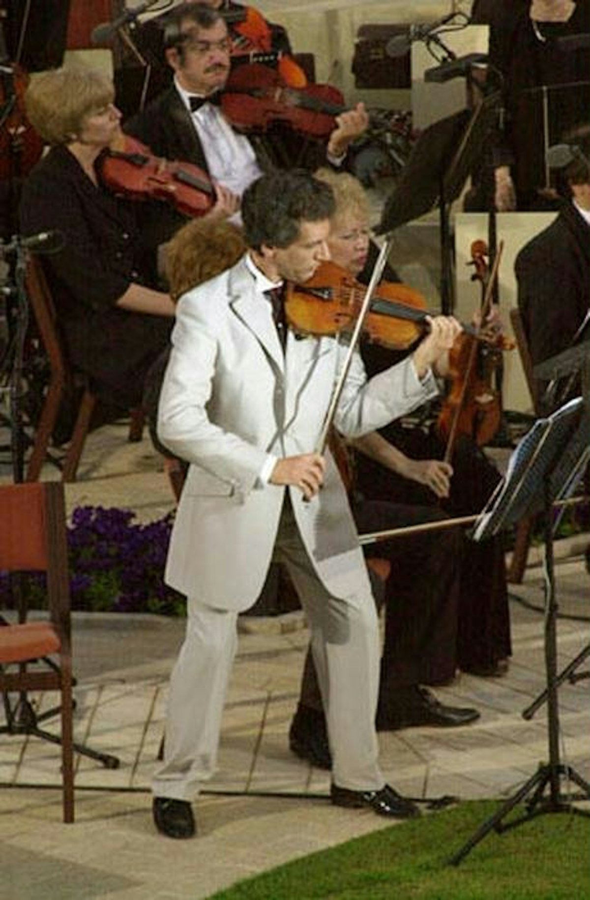 Violinist Bijan Khadem-Missagh was one of the soloists for the "Terraces of Light" oratorio.
