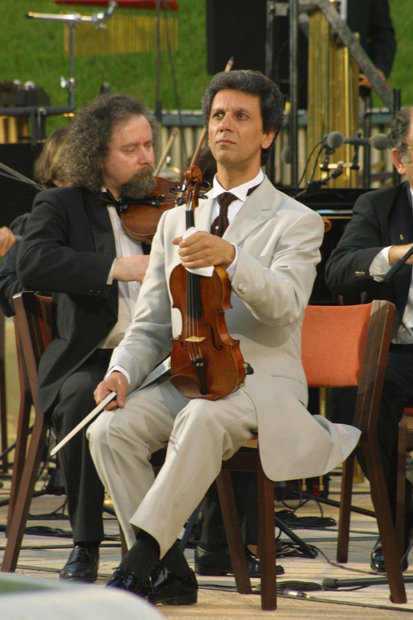 Violinist Bijan Khadem-Missagh was one of the soloists for the "Terraces of Light" oratorio.