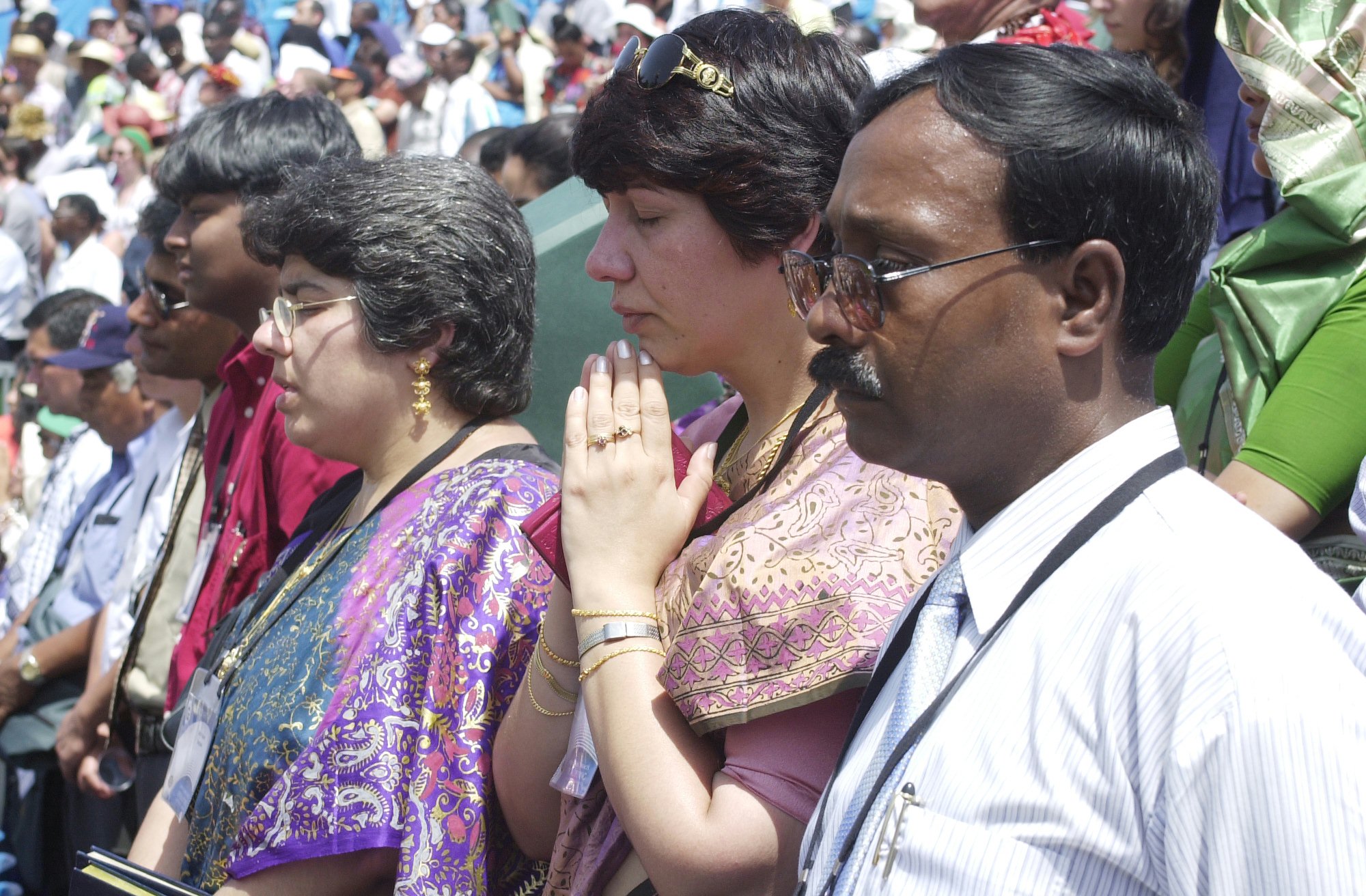 Thousands of Baha'is representing some 180 countries attended a devotional program on 23 May 2001 as part of the inauguration of the Terraces on Mount Carmel.