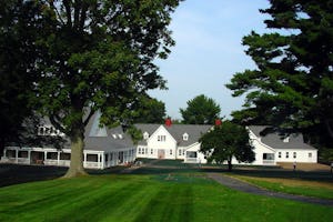 The newly dedicated "Harriet and Curtis Kelsey Center," with its attendant "Manny Reimer Hall," is the first new building to be erected on the 250-acre Green Acre campus since 1937. The 13,100-square-foot building features a 220-person auditorium and seven classrooms.