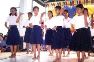 Children performing traditional Khmer dance.