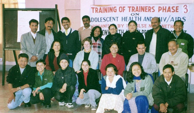 Participants at health training seminar.