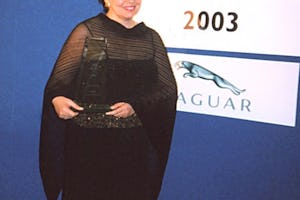 Professor Vargha-Khadem at the award ceremony.