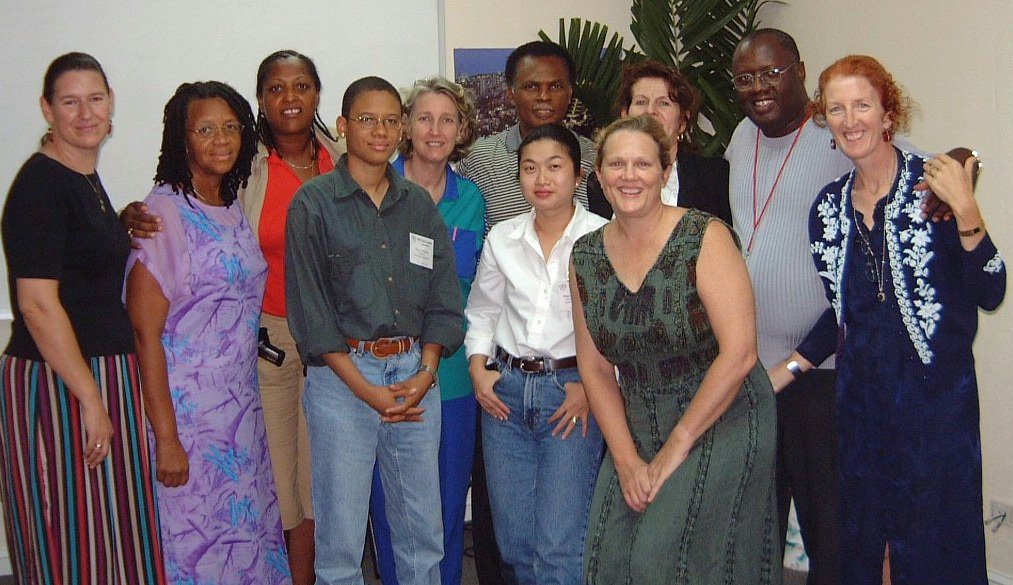 Bahamas: members of the recently elected National Spiritual Assembly pictured with two Auxiliary Board Members.