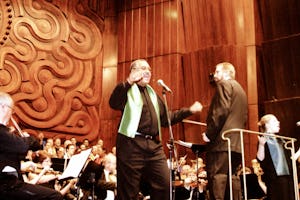 The power of two... Van Gilmer and Rachael Price sing "Soldiers in God's Army."