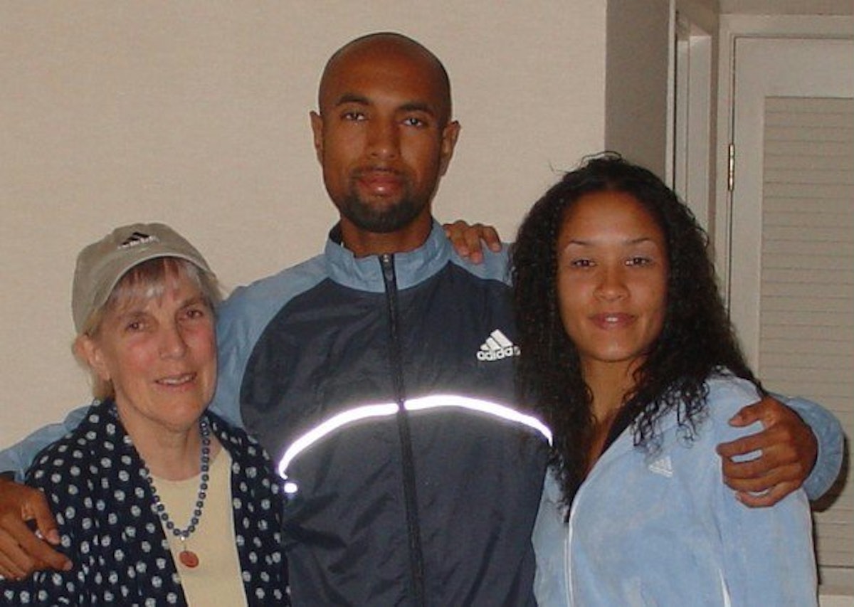 David Krummenacker with his mother, Marylou, and girlfriend, Karima White.