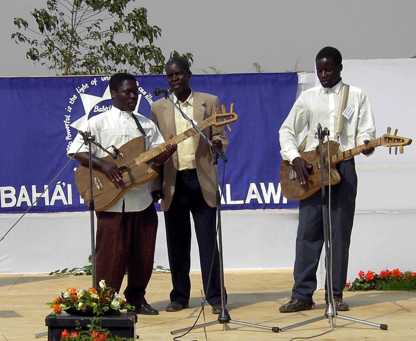 Musicians from Mchinji singing Baha'i songs in Chichewa.