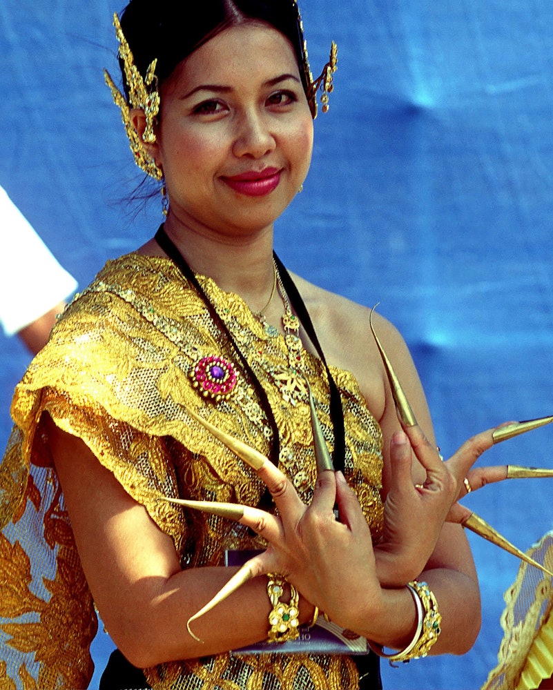 Thai woman at the opening of the Terraces of the Shrine of the Bab. (Photo: Francisco Gonzalez)