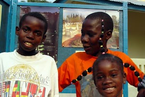 Children at the opening ceremony.