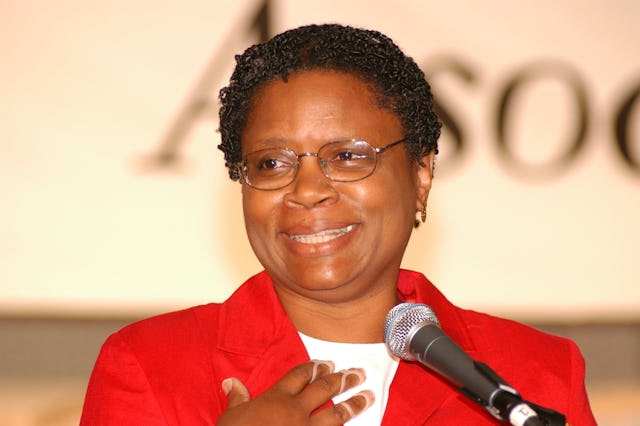 One of the speakers: Dr. June Thomas, professor of urban and regional planning at Michigan State University.