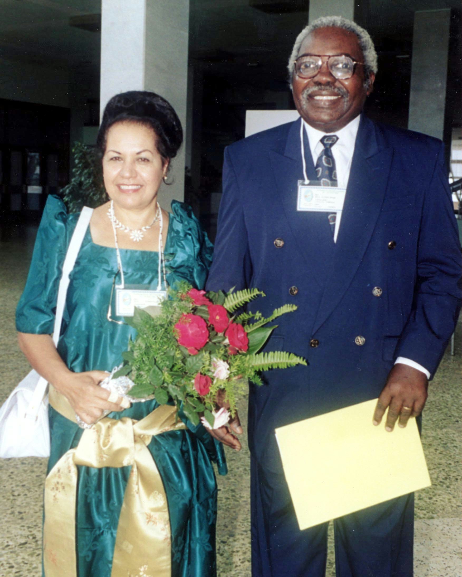 Forough and George Olinga at the jubilee.