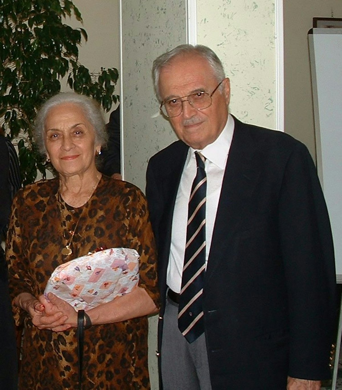 Mr. Ali Nakhjavani and his wife, Violette, at the jubilee.