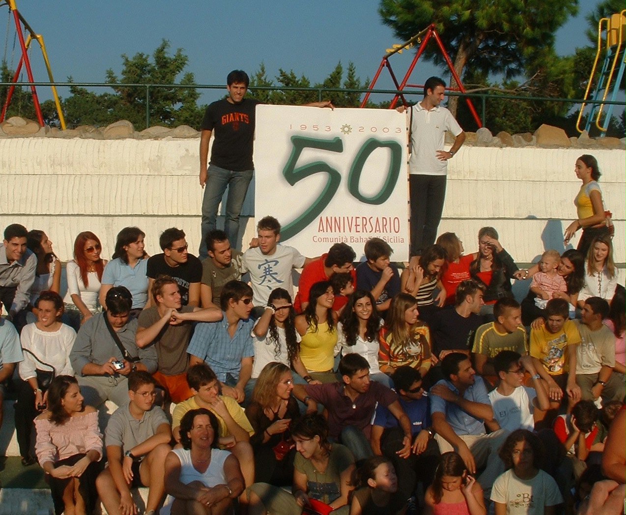 Youth celebrate the golden anniversary of the arrival of the Baha'i Faith in Sicily.