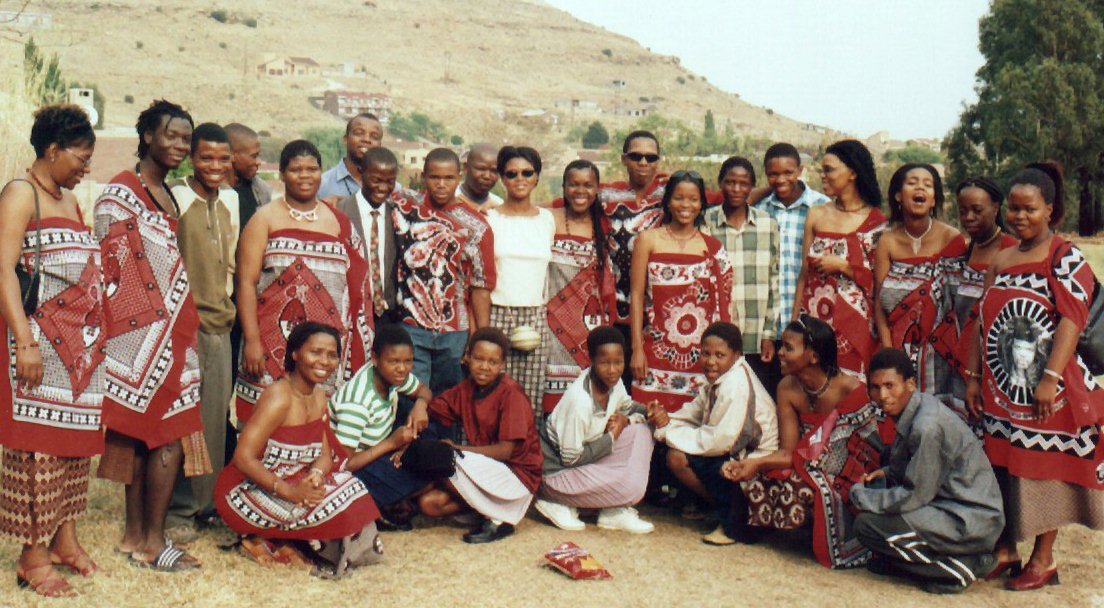 The visiting Swaziland Baha'i choir, who sang at the festivities.