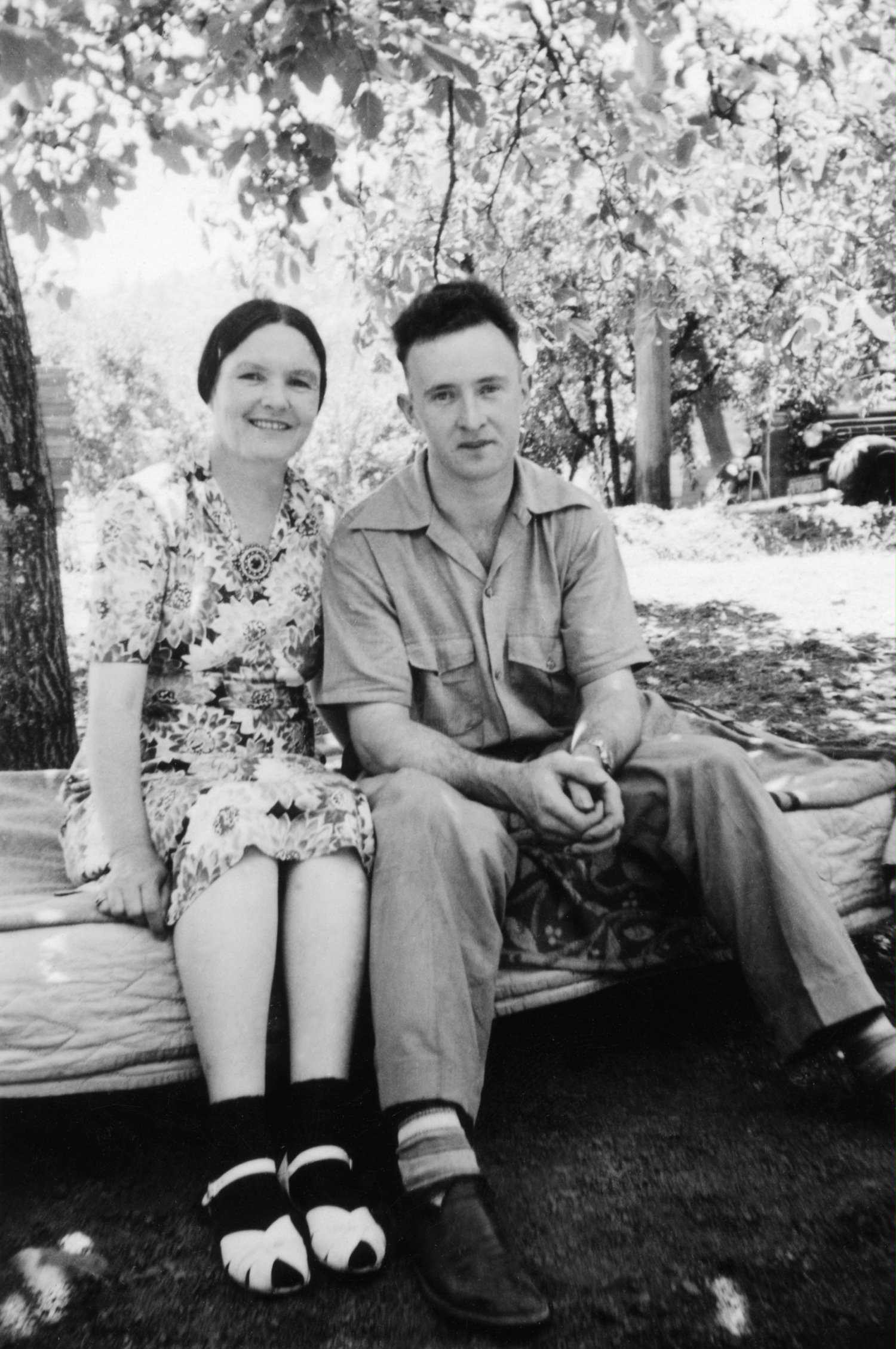 Elizabeth and Frederick Laws in the 1940s, before they became Knights of Baha'u'llah to Lesotho.