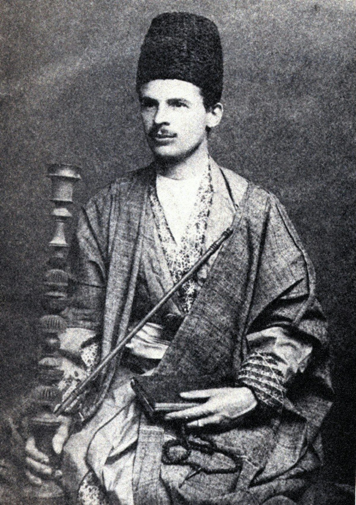 Professor Edward Granville Browne in oriental attire.