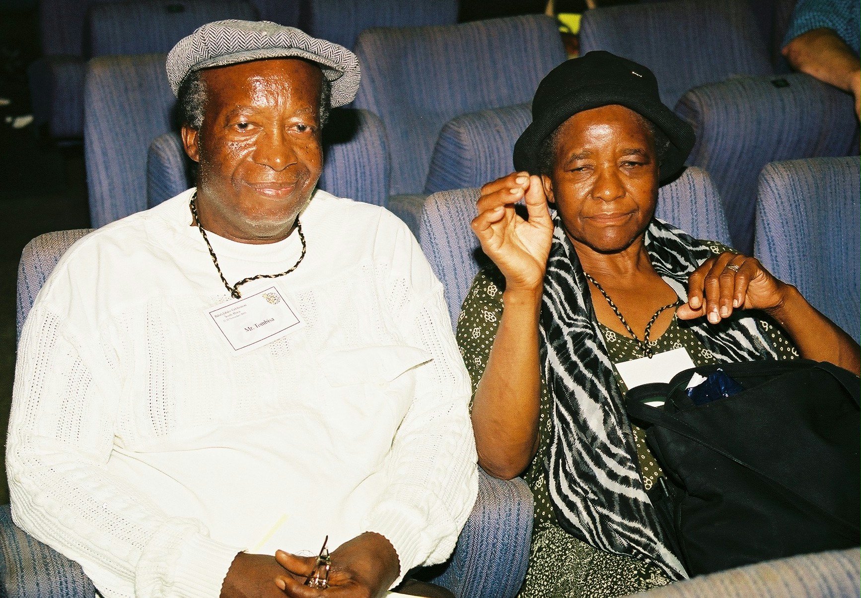 Participating in the jubilee were longtime Baha'is Gilbert and Tabitha Tombisa.