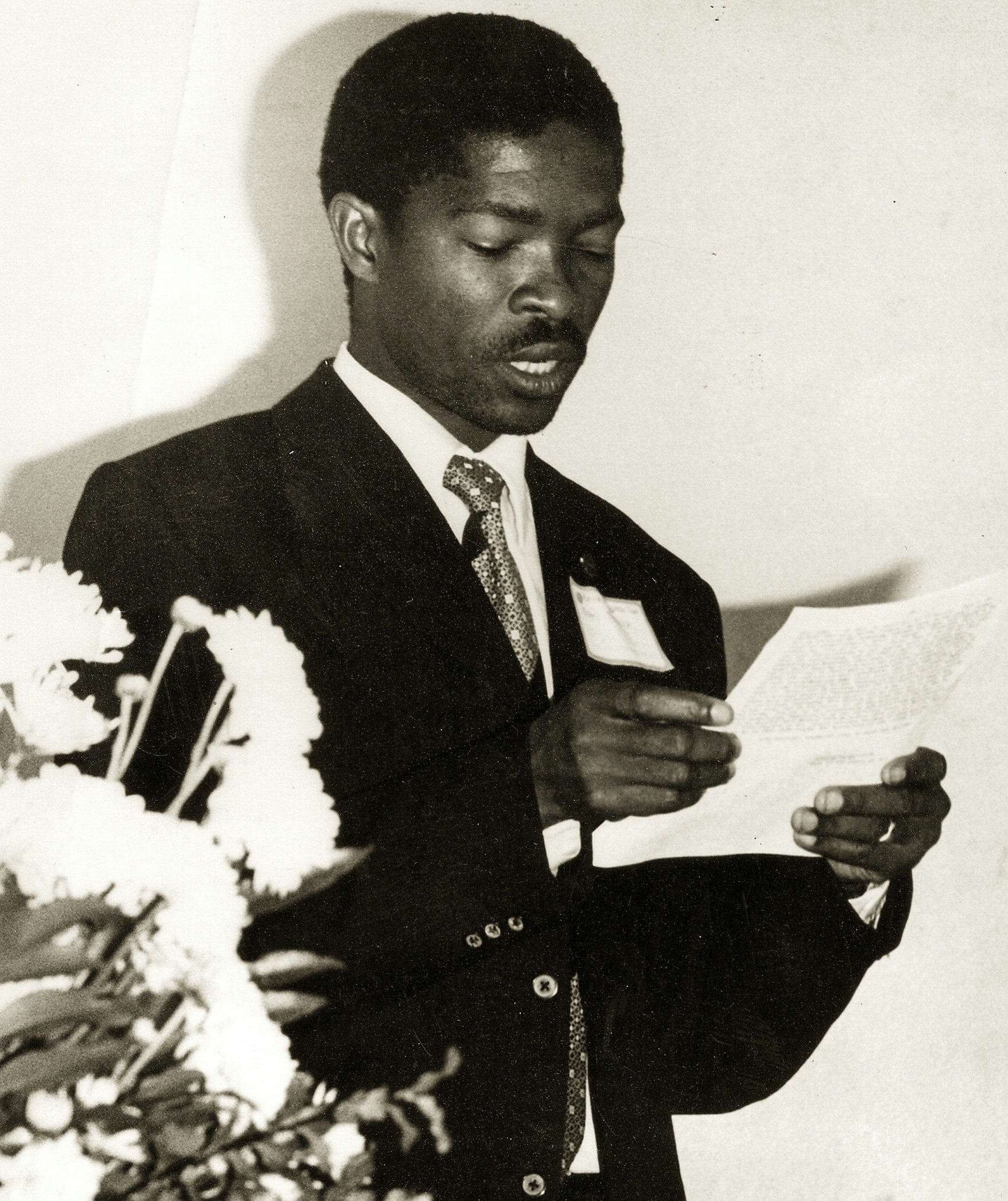 Daniel Ramoroesi, co-ordinator for the jubilee festivities, and former longtime member of the Continental Board of Counsellors.