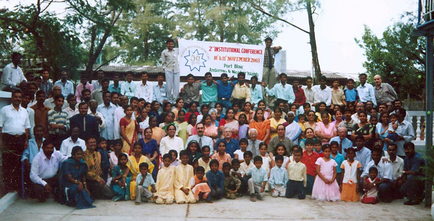Baha'is gather at the Institute Conference, which was part of the jubilee celebrations.
