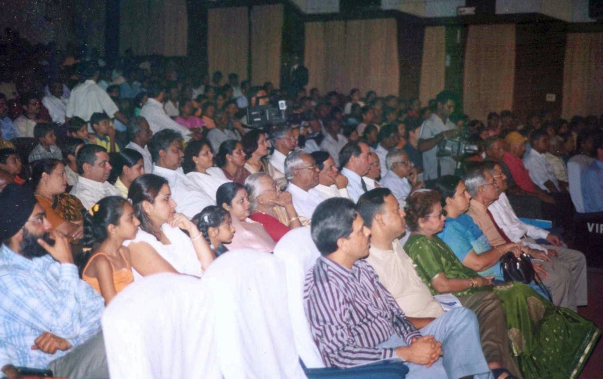 Some members of the audience at the unity concert.
