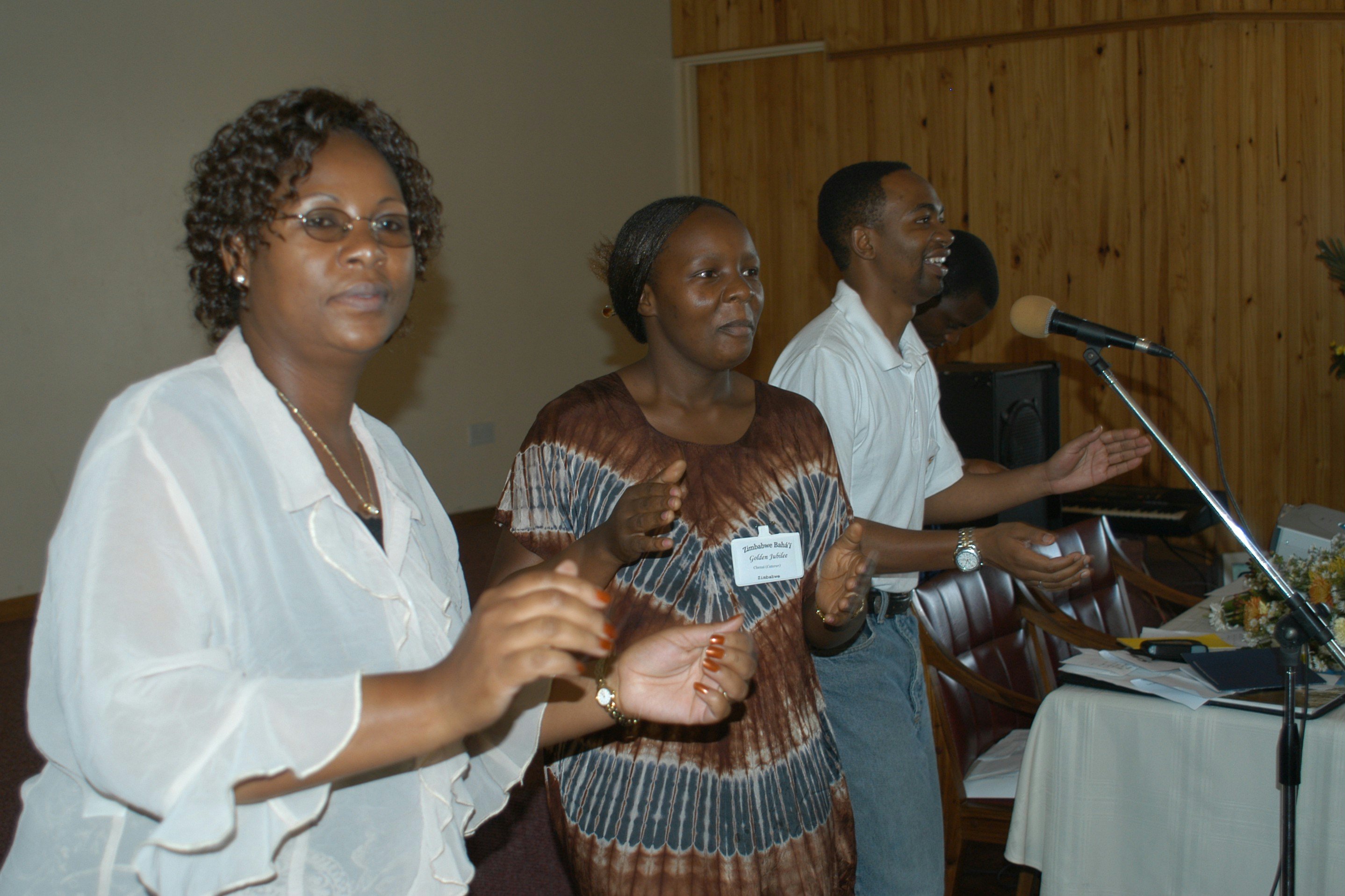 (From left to right) Martha Chimwaza, Chenai Mungoshi, Derek Sithole.