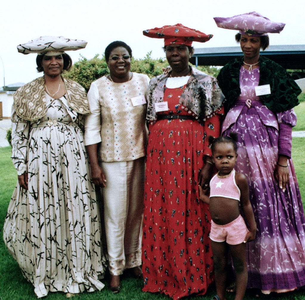 Maina Mkandawire (second from left) with Baha'i women from Omaruru.