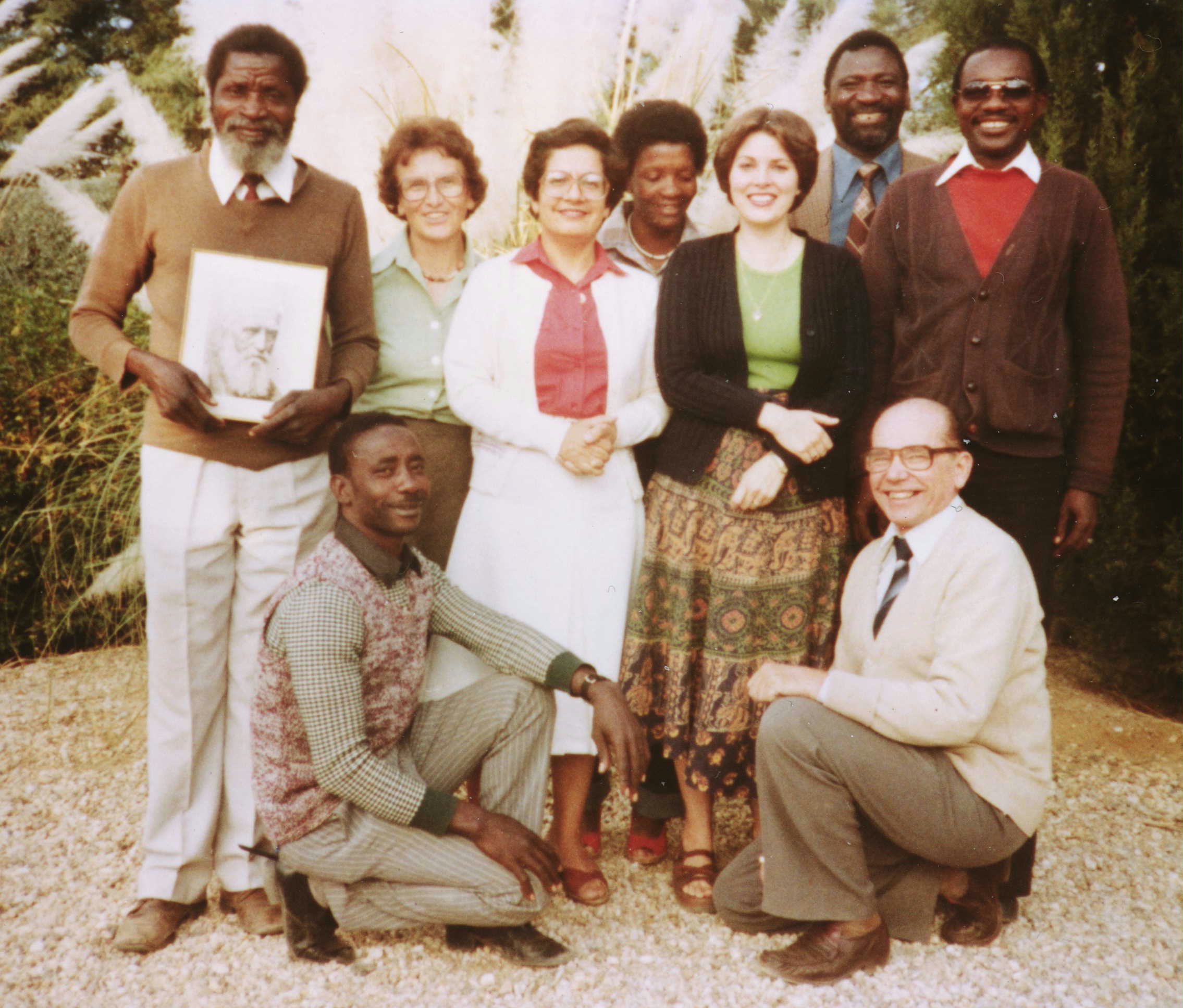 The first National Spiritual Assembly of the Baha'is of Namibia, 1981.