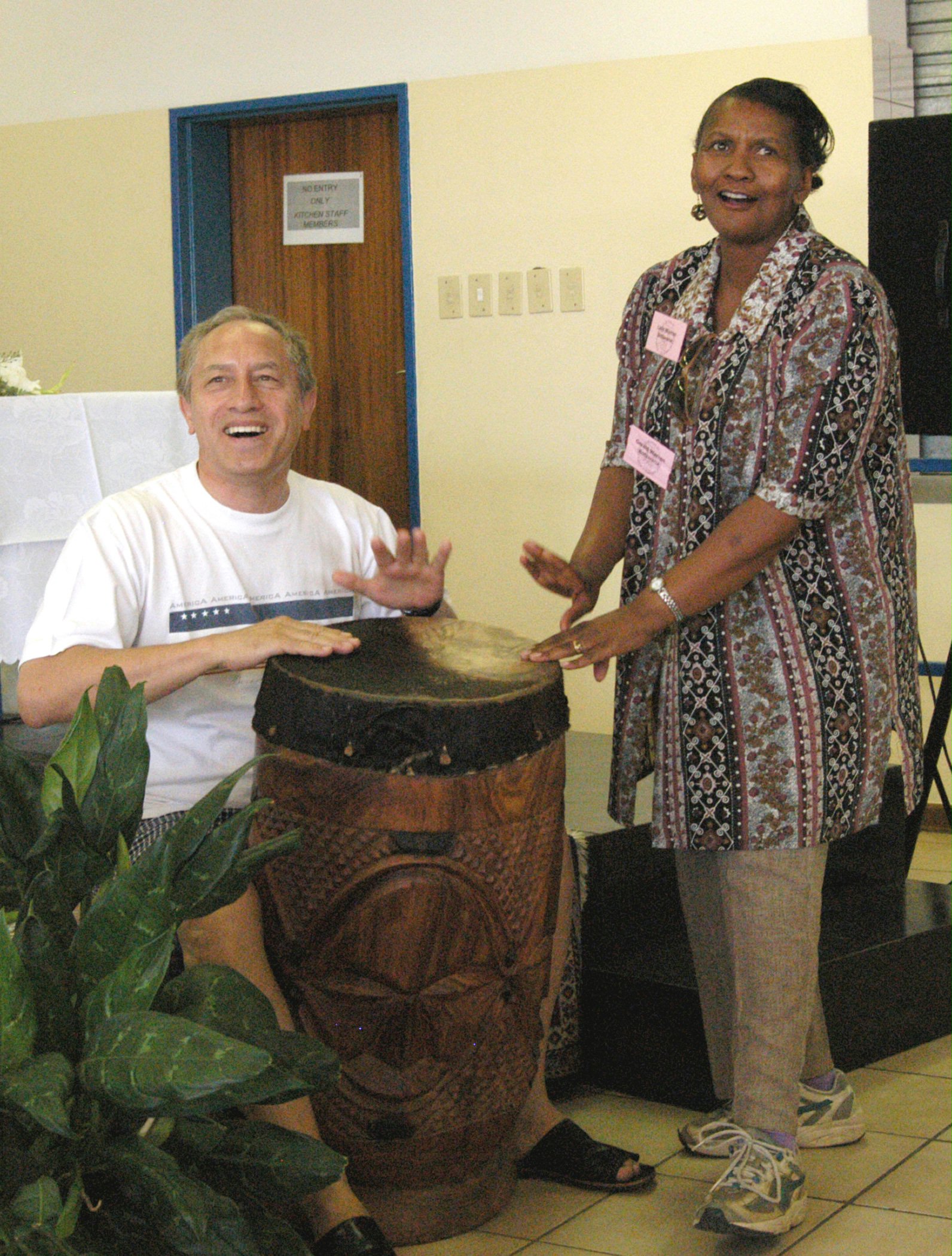 Ubaid Davids, a member of the National Spiritual Assembly of Namibia, and Lally Warren of Botswana also joined in the music.