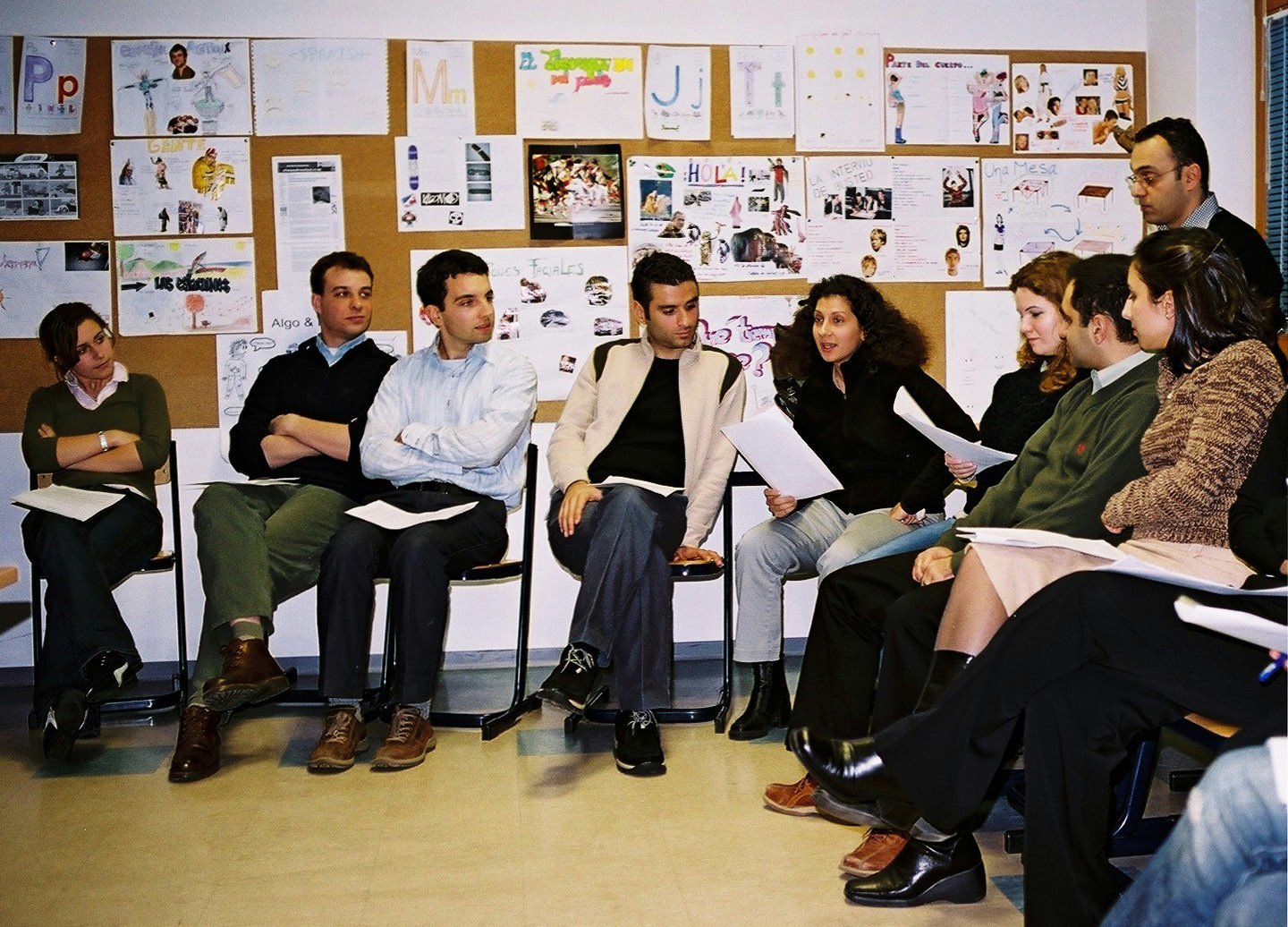 Making a point...a workshop in action.