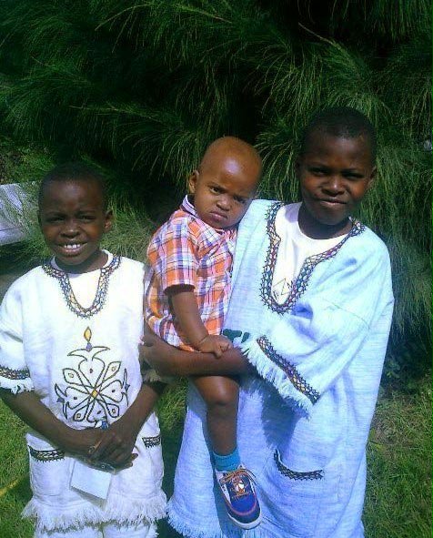 Young Baha'is at the jubilee.