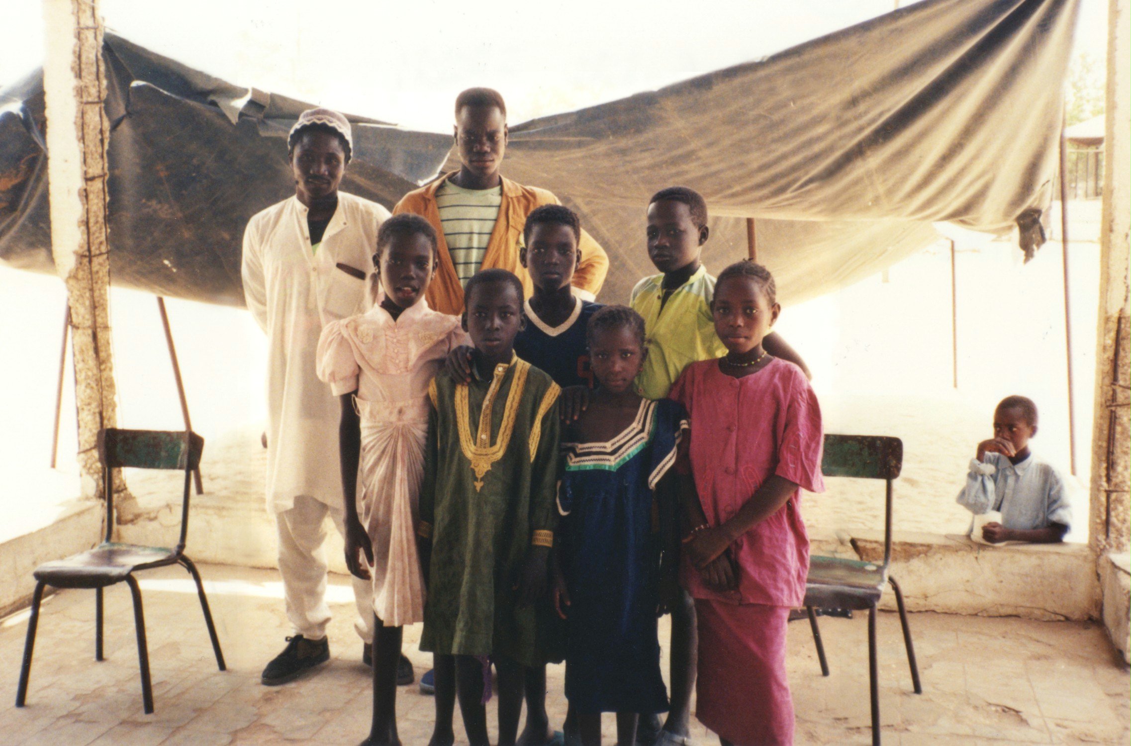 Pupils of a Baha'i class in Senegal, 1995.