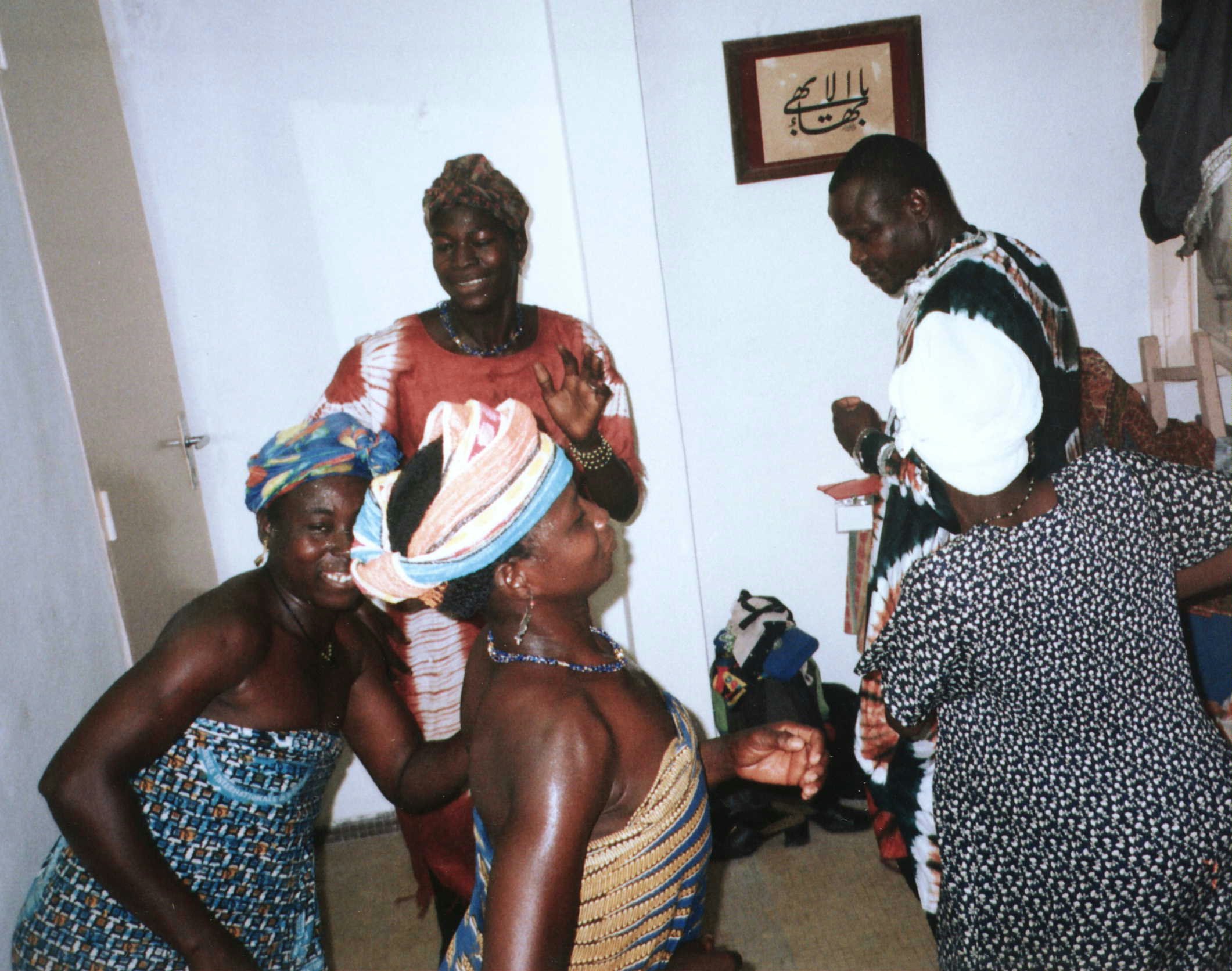 The Burkina Faso choir rehearsing.