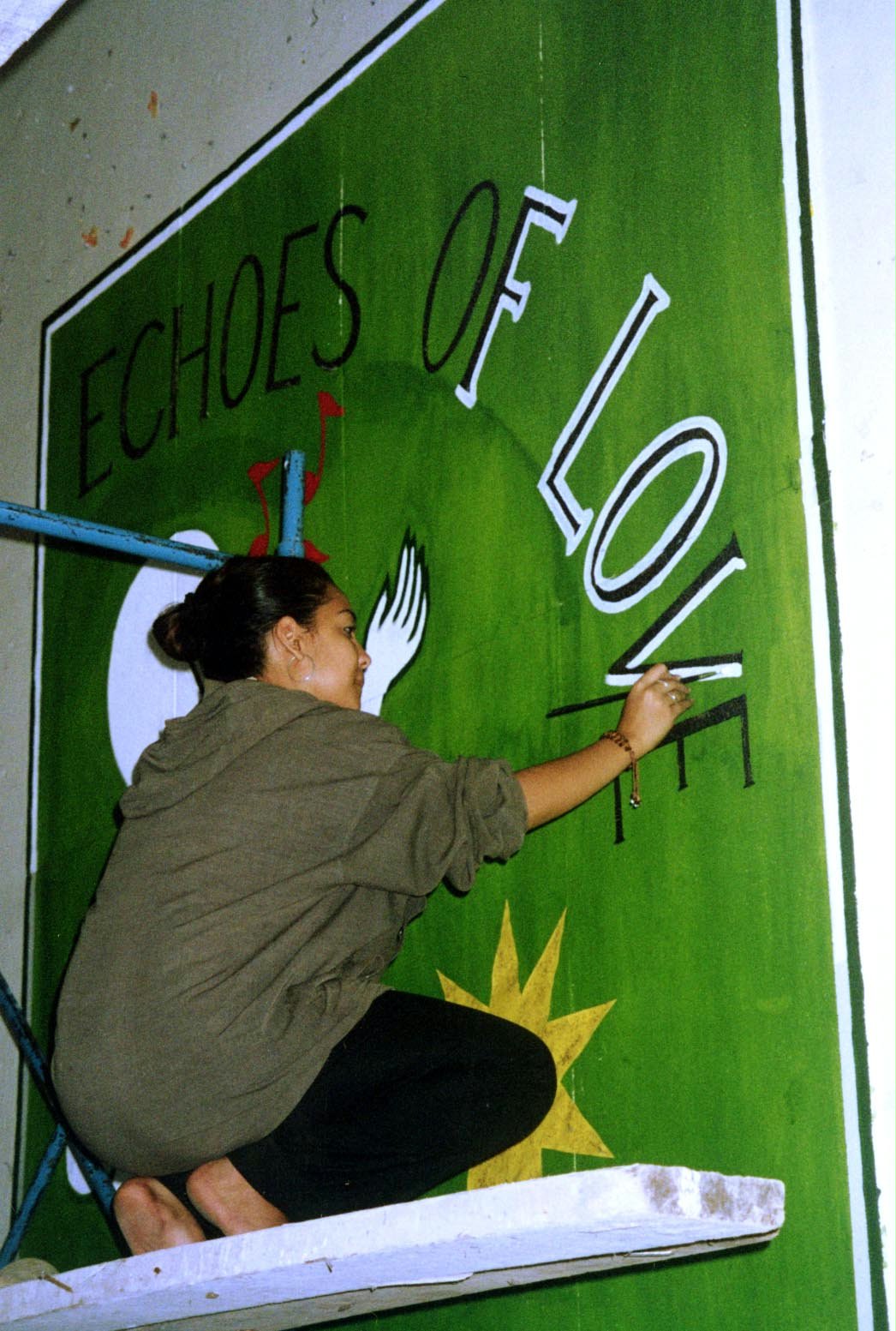 Preparing for a concert.