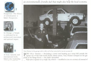 The cover of the issue of One Country with the award-winning story.