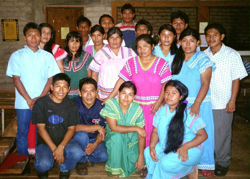 Schoolteachers attending the training course.