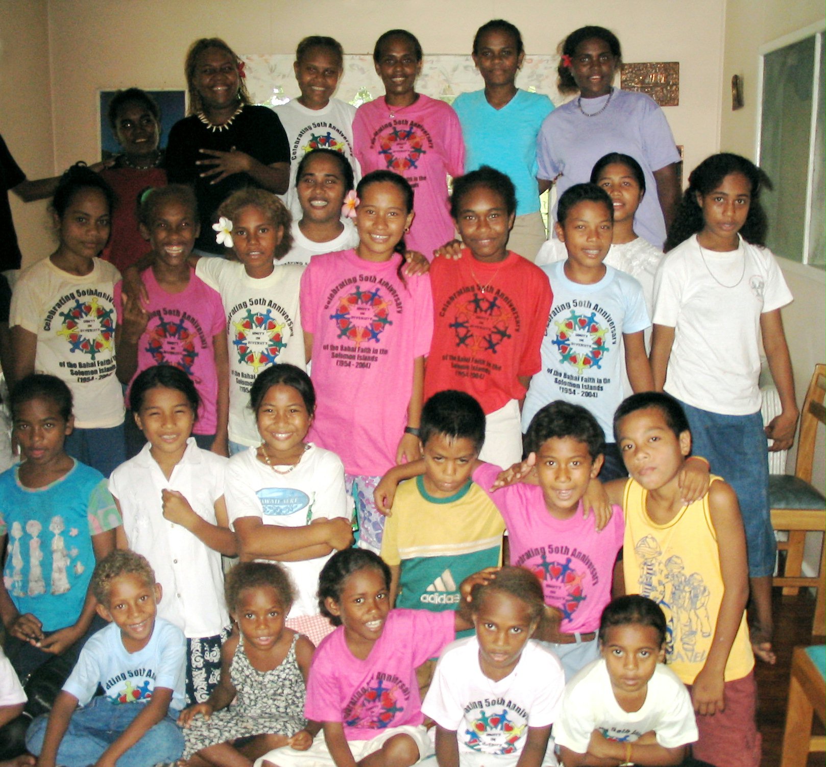 Baha'i children at the jubilee.