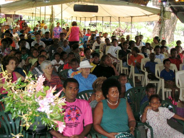 Some of the Baha'is at the jubilee.