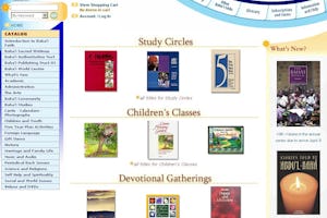 The first page of the site of the Baha'i Distribution Service.