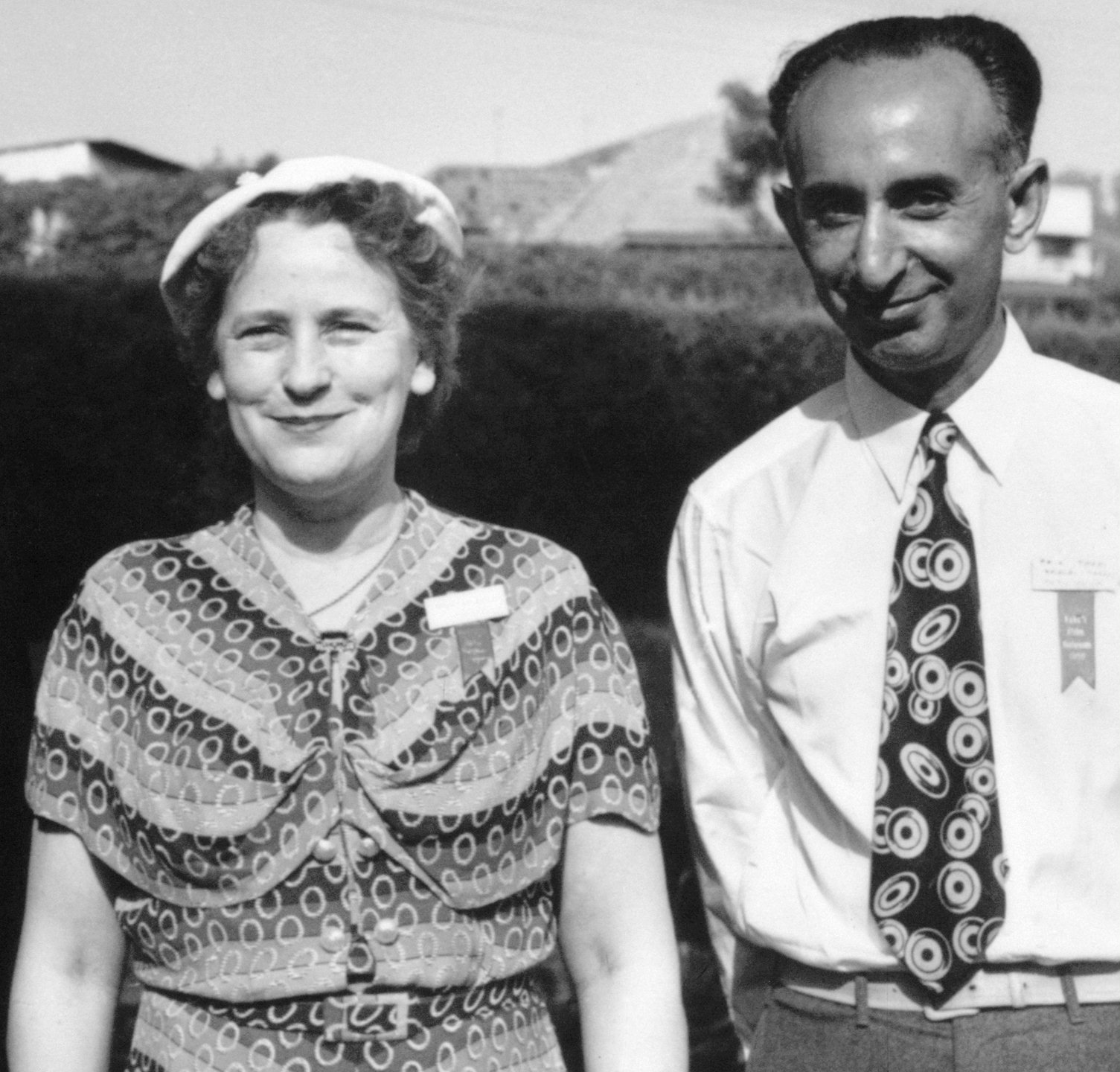 Hand of the Cause Dorothy Baker with Aziz Yazdi, Kampala, Uganda, 1953.